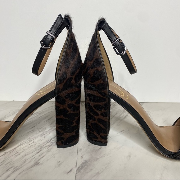 Sam Edelman Yaro Animal Print Block Heel Sandal 9M - Picture 8 of 14